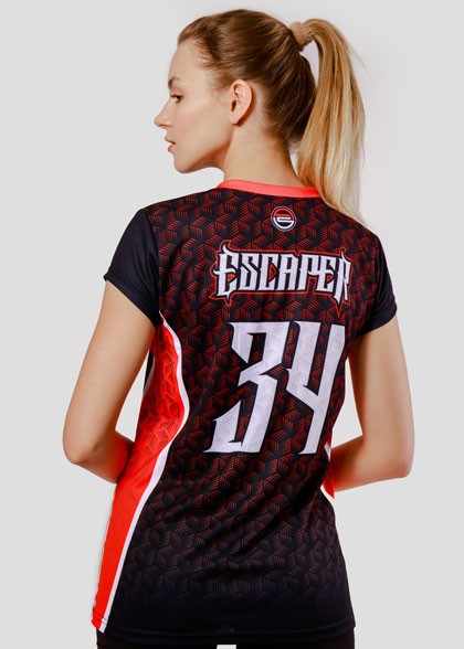 Волейбольная футболка женская VOL-AWT-02-SUBL